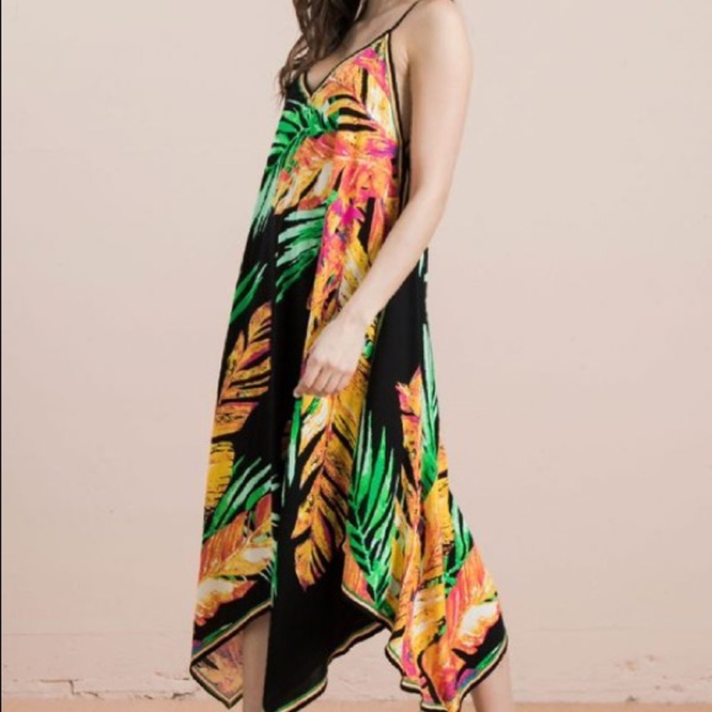 🏝 Tropical Maxi Midi Summer Dress (A) - Picture 5 of 8